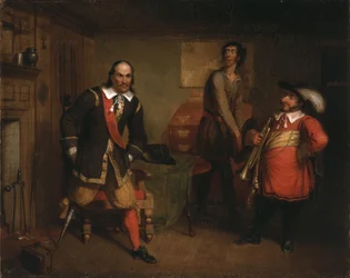 Peter Stuyvesant (1592-1672) und der Trompeter, 1835